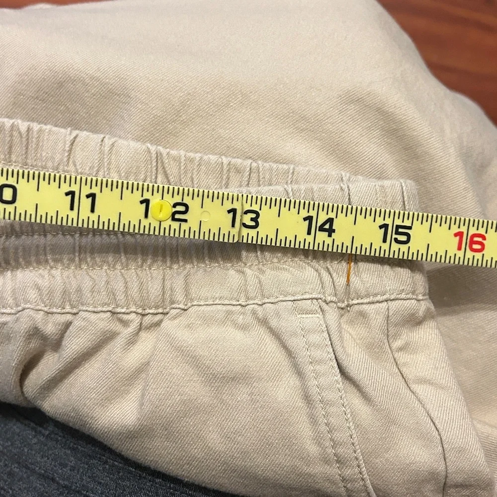 J. Crew Women's Khaki Utility Cargo Jogger Pants Elastic Waist Sz 12